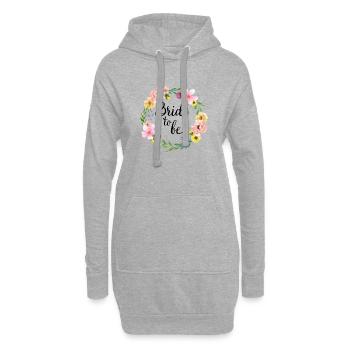 Bride to be cadeau mariage mariage - Sweat-shirt à capuche long Femme - gris chiné - Devant