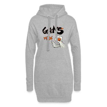 Gans Muede - Hoodie-Kleid - Grau meliert - Vorne