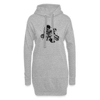 Astronaut Pinball Flipper Arcade Pinball automatique - Sweat-shirt à capuche long Femme - gris chiné - Devant