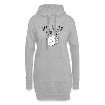 Tofu never Screams Vegan Vegan cadeau - Sweat-shirt à capuche long Femme - gris chiné - Devant