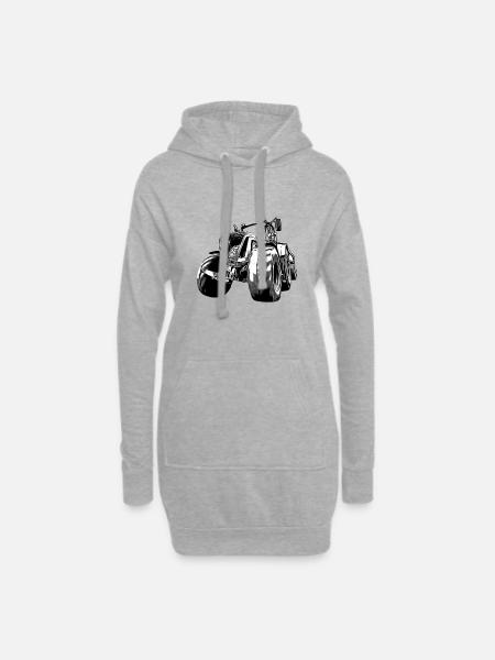 Traktor - Hoodie-Kleid - Grau meliert