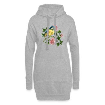 Bunte Vogel - Hoodie-Kleid - Grau meliert - Vorne