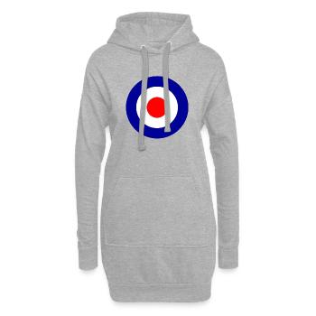MOD LOGO - Sweat-shirt à capuche long Femme - gris chiné - Devant