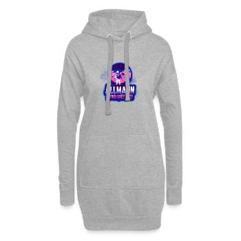 Allmann - german space force - Sweat-shirt à capuche long Femme - gris chiné - Devant