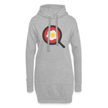 Egg - Sweat-shirt à capuche long Femme - gris chiné - Devant