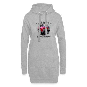 Voiture - Sweat-shirt à capuche long Femme - gris chiné - Devant