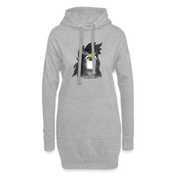 Pome-pommier Yoga Meditation Abeille - Sweat-shirt à capuche long Femme - gris chiné - Devant