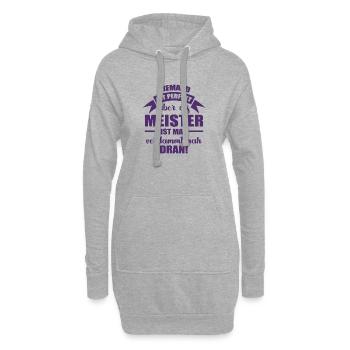 Meister Zimmerer Handwerker Geschenk Werkzeug - Hoodie-Kleid - Grau meliert - Vorne