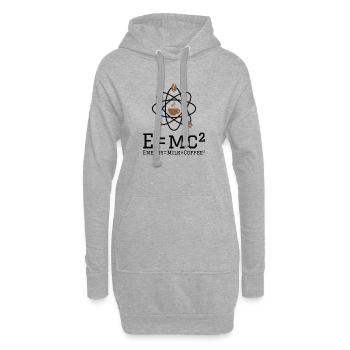 Energy milk coffee Geschenk Chemie Wissenschaft - Hoodie-Kleid - Grau meliert - Vorne