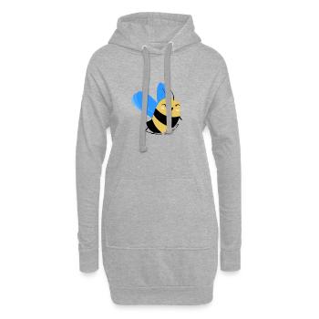 Abeille drôle: Abeille vous-même - Sweat-shirt à capuche long Femme - gris chiné - Devant