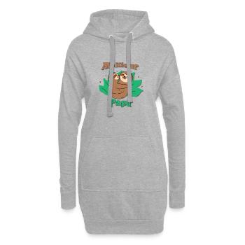 Meilleur Papa - Sweat-shirt à capuche long Femme - gris chiné - Devant