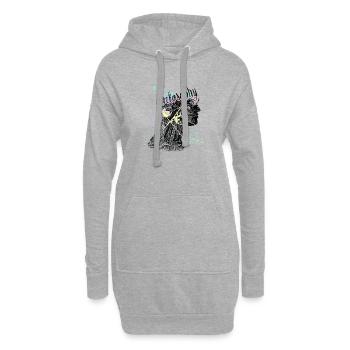 Philosophie - Hoodie-Kleid - Grau meliert - Vorne