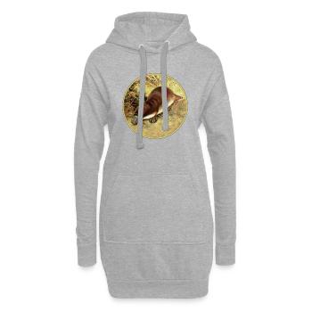 Schnabeltier - Hoodie-Kleid - Grau meliert - Vorne