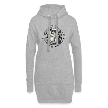 Johannes vom BabySchaf - Hoodie-Kleid - Grau meliert - Vorne