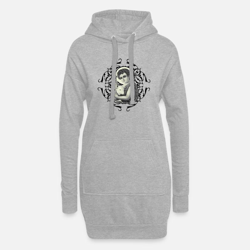 Johannes vom BabySchaf - Hoodie-Kleid - Grau meliert
