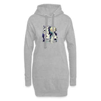 3 opossum moon - Hoodie-Kleid - Grau meliert - Vorne
