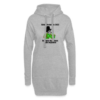 Abitur 2023 - Hoodie-Kleid - Grau meliert - Vorne