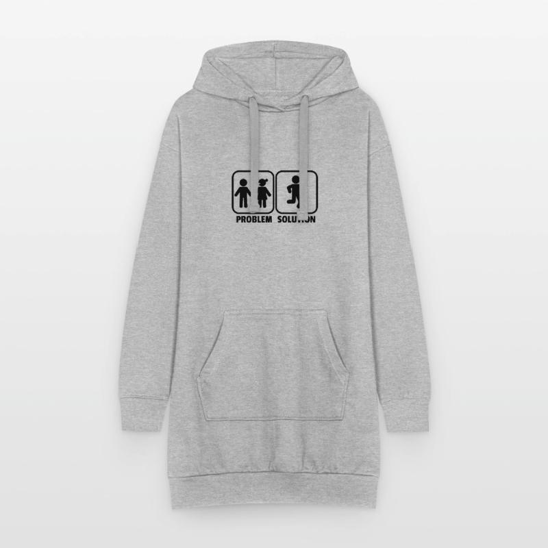 Solution de problème Course de jogging coureur idée cadeau Sweat-shirt à capuche long Femme
