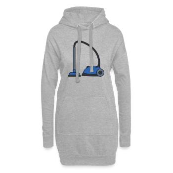 Staubsauger - Hoodie-Kleid - Grau meliert - Vorne