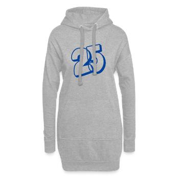 25. Geburtstag - Hoodie-Kleid - Grau meliert - Vorne
