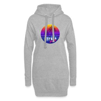 Cypherpunk - Hoodie-Kleid - Grau meliert - Vorne