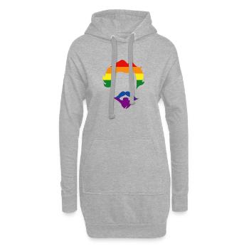Mia san bunt – Kini - Hoodie-Kleid - Grau meliert - Vorne