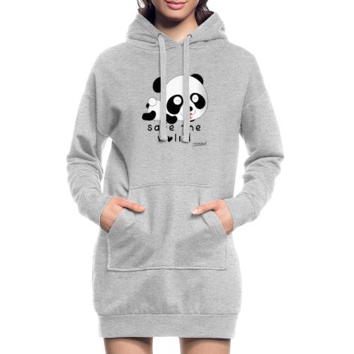 safe the world Panda Bär - Hoodie-Kleid
