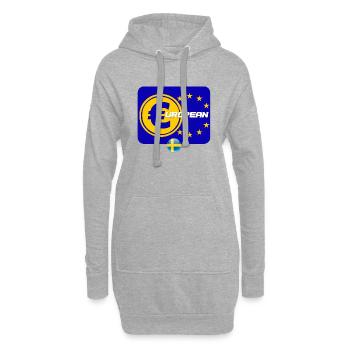Schwedische Europäer - Hoodie-Kleid - Grau meliert - Vorne