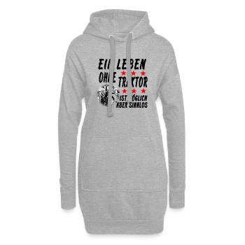 Traktor - Hoodie-Kleid - Grau meliert - Vorne
