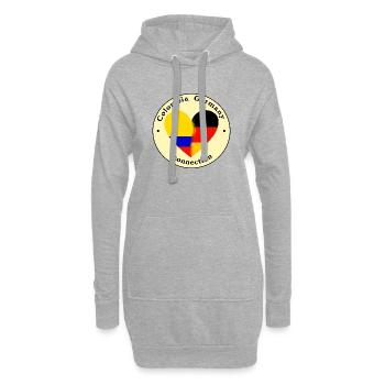 Colombia Germany connection - Hoodie-Kleid - Grau meliert - Vorne