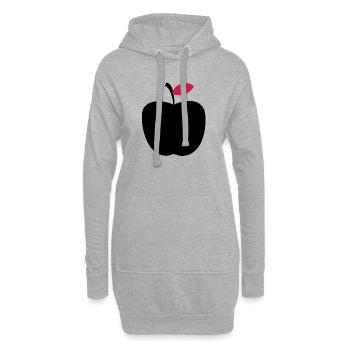 Black Apple - Hoodie-Kleid - Grau meliert - Vorne