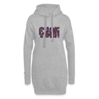 Funk You - Sweat-shirt à capuche long Femme - gris chiné - Devant