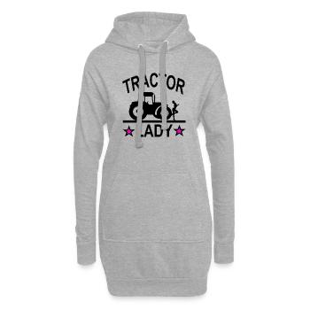 Traktor - Hoodie-Kleid - Grau meliert - Vorne