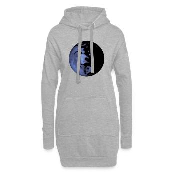 Planet - Hoodie-Kleid - Grau meliert - Vorne