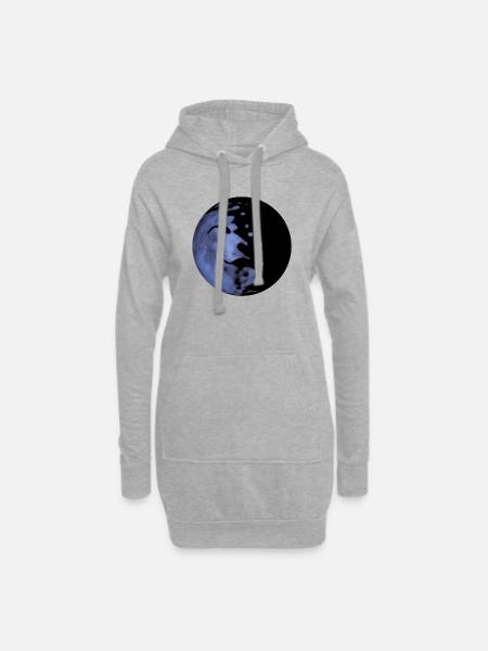 Planet - Hoodie-Kleid - Grau meliert