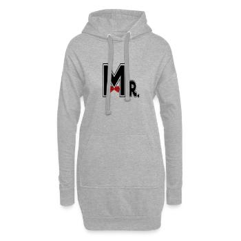 Mr and Mrs - Hoodie-Kleid - Grau meliert - Vorne