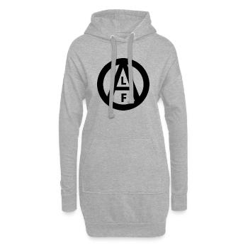 ALF Logo black - Hoodie-Kleid - Grau meliert - Vorne