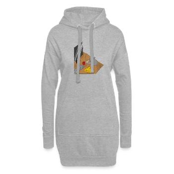Maus mit Maus - Hoodie-Kleid - Grau meliert - Vorne