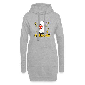 Kätzchen - Hoodie-Kleid - Grau meliert - Vorne