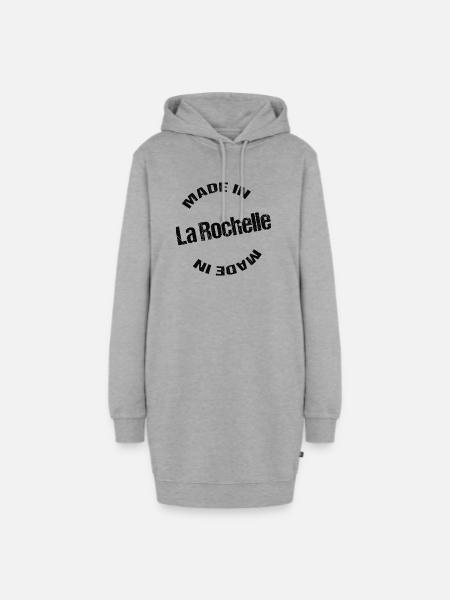 Hergestellt in La Rochelle - Hoodie-Kleid - Grau meliert