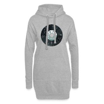 1972 Retro - Hoodie-Kleid - Grau meliert - Vorne