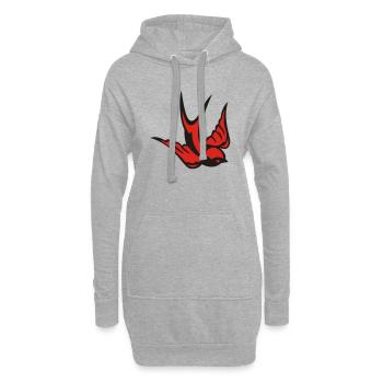 Schwalbe - Hoodie-Kleid - Grau meliert - Vorne