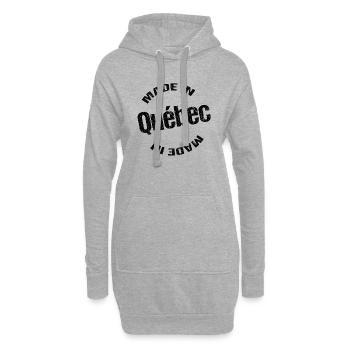 Hergestellt in Quebec - Hoodie-Kleid - Grau meliert - Vorne