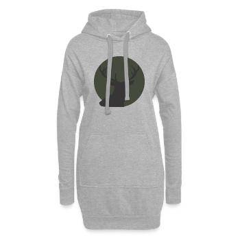 Rentiere Rentiere Rentiere - Hoodie-Kleid - Grau meliert - Vorne