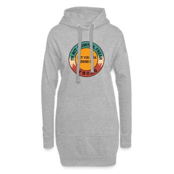 Ich bin kein Kontrollfreak, aber du machst es falsch - Hoodie-Kleid - Grau meliert - Vorne