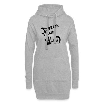 dreamteam - Hoodie-Kleid - Grau meliert - Vorne