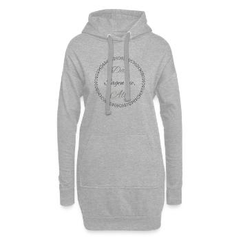 Das sagen sie, Alle - Hoodie-Kleid - Grau meliert - Vorne