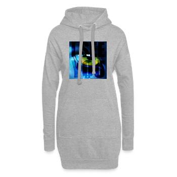 Avatar Je te vois - Sweat-shirt à capuche long Femme - gris chiné - Devant