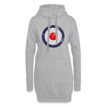 MOD Logo Design, ikonische I960's - Hoodie-Kleid - Grau meliert - Vorne