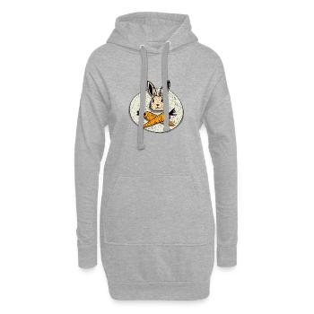 Vegan Power - Hoodie-Kleid - Grau meliert - Vorne